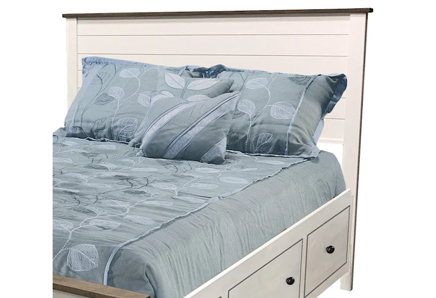 DO NOT USE - Shaker Twin Shiplap 2-Tone Headboard Only by Archbold Furniture at Esprit Decor Home Furnishings